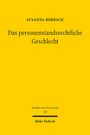 Susanna Roßbach: Das personenstandsrechtliche Geschlecht, Buch