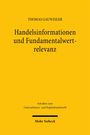 Thomas Gauweiler: Handelsinformationen und Fundamentalwertrelevanz, Buch
