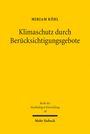 Titel: "Klimaschutz durch Berücksichtigungsgebote" von Miriam Köhl, gelbes Buchcover mit schwarzem Text.