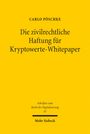 Titel: "Die zivilrechtliche Haftung für Kryptowerte-Whitepaper". Gelber Hintergrund mit schwarzem Text.