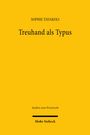 Oben steht "Sophie Tavakoli", darunter "Treuhand als Typus". Unten: "Studien zum Privatrecht", "Mohr Siebeck". Gelber Hintergrund.