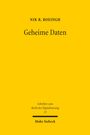 Text: "NIK R. ROEINGH, Geheime Daten, Schriften zum Recht der Digitalisierung 53, Mohr Siebeck." Gelber Hintergrund.