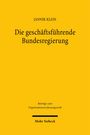 Jannik Klein: Die geschäftsführende Bundesregierung, Buch