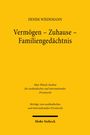 Oben: "DENISE WIEDEMANN". Titel: "Vermögen – Zuhause – Familiengedächtnis". Unten: "Mohr Siebeck". Gelber Hintergrund.