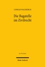 Gelbes Cover mit schwarzem Text: "CONRAD WALDKIRCH", "Die Bagatelle im Zivilrecht", "Jus Privatum", "Mohr Siebeck".