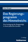 Klaus Wengst: Das Regierungsprogramm des Himmelreichs, Buch