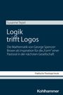 Buchtitel: "Logik trifft Logos" von Susanne Tepel. Blauer Hintergrund mit weißem Text und dem Logo von Kohlhammer.