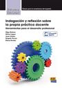„Indagación y reflexión sobre la propia práctica docente“ steht groß in der Mitte. Darunter sind bunte Zahnräder.