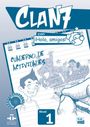 „CLAN. con ¡Hola, amigos! Cuaderno de actividades. Nivel 1. Instituto Cervantes.“ Zeichnung von fröhlichen Kindern.