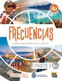 "FRECUENCIAS A2 Español comunicativo para el siglo XXI PARTE 2 A2.2. Con extensión digital, eBook. Edi Numen. Bilder von Landschaften und lachenden Menschen."