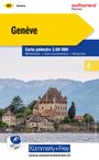 : KuF Schweiz Wanderkarte 21 Genève 1 : 60 000. Matt laminiert, KRT