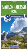 Simplon - Aletsch Goms 42 Wanderkarte 1:40 000 matt laminiert, KRT