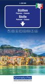 Kümmerly+Frey Regional-Strassenkarte 15 Sizilien 1:200.000, KRT