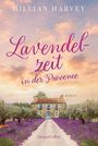 Schriftzug: „Lavendellzeit in der Provence“. Darunter ein Landhaus zwischen blühenden Lavendelfeldern.