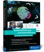 Buchcover mit dem Titel "Authentifizierung und Autorisierung." Darunter Stichpunkte zu Identity Management und OAuth.
