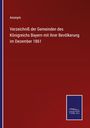 Anonym: Verzeichniß der Gemeinden des Königreichs Bayern mit ihrer Bevölkerung im Dezember 1861, Buch