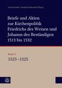 : Briefe und Akten zur Kirchenpolitik Friedrichs des Weisen und Johanns des Beständigen 1513 bis 1532. Reformation im Kontext frühneuzeitlicher Staatswerdung, Buch