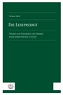 Text: Thomas Melzl, Die Lesepredigt, Studien zur Geschichte und Theorie einer homiletischen Gattung. Unten ein einfaches Logo.