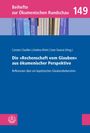 Beihefte zur Ökumenischen Rundschau 149. Buchrücken im Hintergrund, blau-rosa Design, Logo unten links.