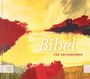 Text: "Bibel für Unternehmer". Ein impressionistisches Gemälde mit gelben, roten und schwarzen Elementen. Unten links ein Logo.
