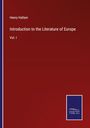 Henry Hallam: Introduction to the Literature of Europe, Buch
