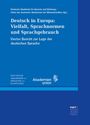: Deutsch in Europa. Vielfalt, Sprachnormen und Sprachgebrauch, Buch