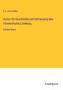 E. L. von Leuthe: Archiv für Geschichte und Verfassung des Fürstenthums Lüneburg, Buch