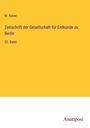 W. Koner: Zeitschrift der Gesellschaft für Erdkunde zu Berlin, Buch