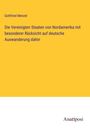 Gottfried Menzel: Die Vereinigten Staaten von Nordamerika mit besonderer Rücksicht auf deutsche Auswanderung dahin, Buch