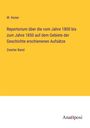 W. Koner: Repertorium über die vom Jahre 1800 bis zum Jahre 1850 auf dem Gebiete der Geschichte erschienenen Aufsätze, Buch