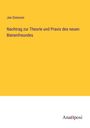 Jan Dzierzon: Nachtrag zur Theorie und Praxis des neuen Bienenfreundes, Buch