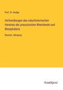 Budge: Verhandlungen des naturhistorischen Vereines der preussischen Rheinlande und Westphalens, Buch