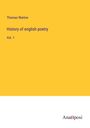 Thomas Warton: History of english poetry, Buch