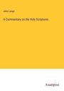 John Lange: A Commentary on the Holy Scriptures, Buch