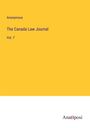 Anonymous: The Canada Law Journal, Buch