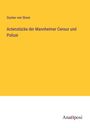 Gustav von Stuve: Actenstücke der Mannheimer Censur und Polizei, Buch