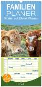 Jean-Louis Glineur: Familienplaner 2024 - Rinder auf Eifeler Wiesen mit 5 Spalten (Wandkalender, 21 x 45 cm) CALVENDO, KAL