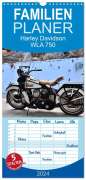 Ingo Laue: Familienplaner 2024 - Harley Davidson WLA 750 mit 5 Spalten (Wandkalender, 21 x 45 cm) CALVENDO, KAL