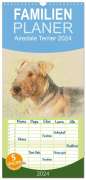 Andrea Redecker: Familienplaner 2024 - Airedale Terrier 2024 mit 5 Spalten (Wandkalender, 21 x 45 cm) CALVENDO, KAL