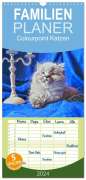 Sylvia Säume: Familienplaner 2024 - Colourpoint Katzen mit 5 Spalten (Wandkalender, 21 x 45 cm) CALVENDO, KAL