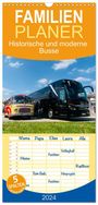Fischer Omnibusreisen Huschka: Familienplaner 2024 - Historische und moderne Busse mit 5 Spalten (Wandkalender, 21 x 45 cm) CALVENDO, KAL