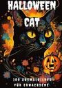 Diana Kluge: Halloween Cat - 100 Ausmalbilder für Erwachsene, Buch