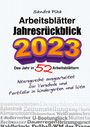 Sandra Plha: KitaFix-Kreativ: Arbeitsblätter Jahresrückblick 2023 (Das Jahr in 52 Arbeitsblättern), Buch