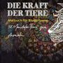 "Die Kraft der Tiere. Malbuch für Erwachsene. 32 Mandala-Tiere zum Ausmalen." Buntes Mandala und tierische Konturen.