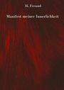 H. Freund: "Manifest meiner Innerlichkeit". Dunkler, roter Hintergrund mit sanften, abstrakten Strukturen.