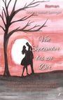 Titel: "Von September bis zu Dir", Autorin: Ivonne Isabell Springer. Silhouette eines Paares unter kahlem Baum.