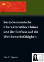"Sozioökonomische Charakteristika Chinas..." Roter Hintergrund mit gelben Sternen, rechteckiges Logo darunter.