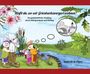 "Weißt du, wo wir Griesbachzwergel wohnen? Ein geschichtlicher Streifzug durch Obergriesbach und Zahling." Illustration mit Zwergen und Natur.
