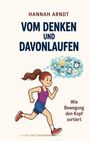 „Hannah Arndt: Vom Denken und Davonlaufen – Wie Bewegung den Kopf sortiert“. Illustration: Läuferin mit Gedankenblasen.