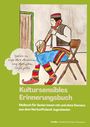 "Kultursensibles Erinnerungsbuch", ein Malbuch für Senioren aus Jugoslawien. Illustration: Person spielt ein Instrument.